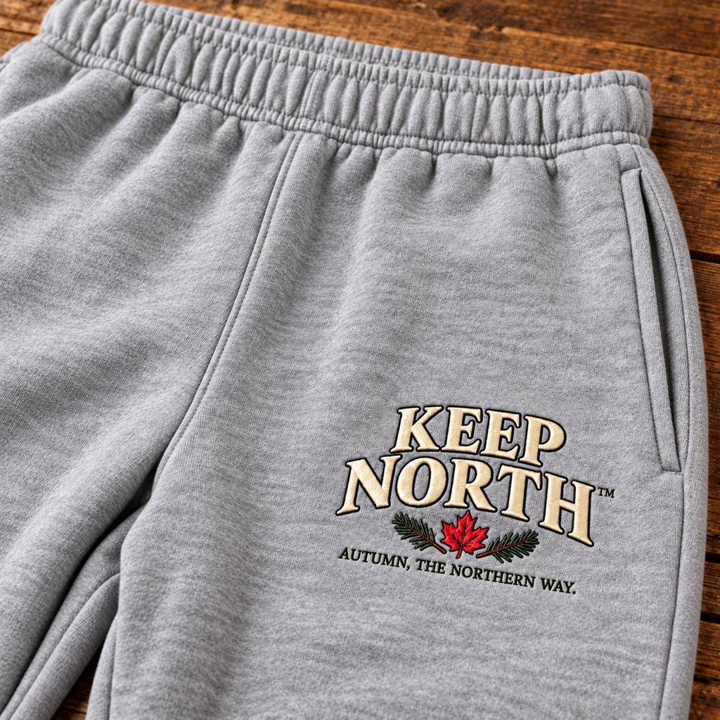 Keep North™ Northern Autumn Embroidered Fleece Sweatpants