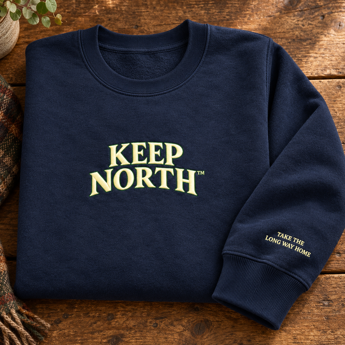 Keep North™ Take the Long Way Home Embroidered Crewneck
