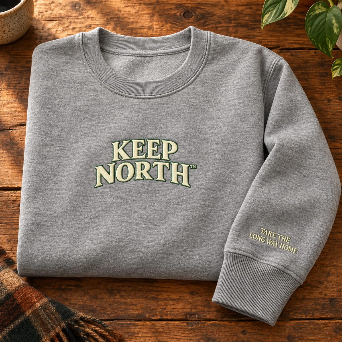 Keep North™ Take the Long Way Home Embroidered Crewneck